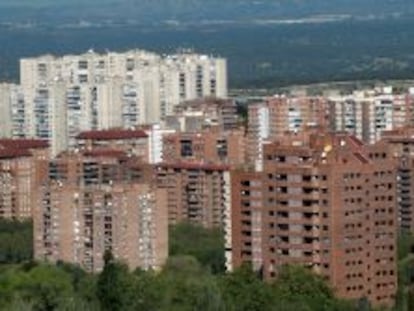 Vista de varios edificios de vivienda.