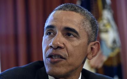 Obama, el martes en el Despacho Oval.