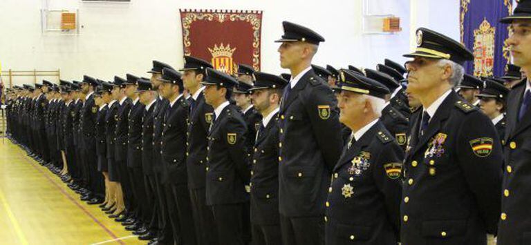 Última promoción de policías nacionales que juró el cargo el pasado octubre en Ávila.