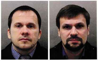 Alexander Petrov (izq) y Ruslan Boshirov, puestos en busca y captura por República Checa.