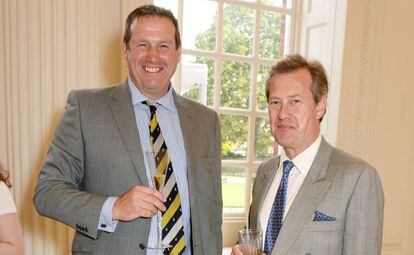 Lord Ivar Mountbatten (dcha) y Tim Munton en una foto de archivo en 2014.