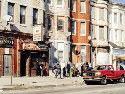 La avenida W norte, una de las arterias del West Baltimore, la zona más sacudida por la violencia.