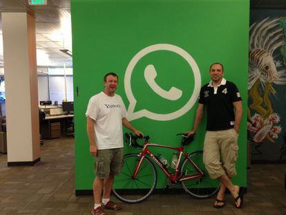 Brian Acton y Jan Koum, fundadores de WhatsApp.