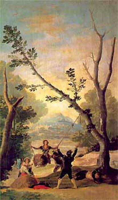 <b><i>El columpio,</b></i> de Goya, uno de los cuadros robados.