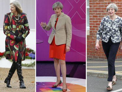 Theresa May marca estilo con sus zapatos.