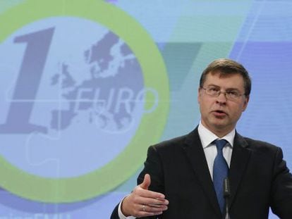 El vicepresident de la Comissió Europea, Valdis Dombrovskis.