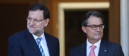Rajoy i Mas reunits a la Moncloa el juliol passat.