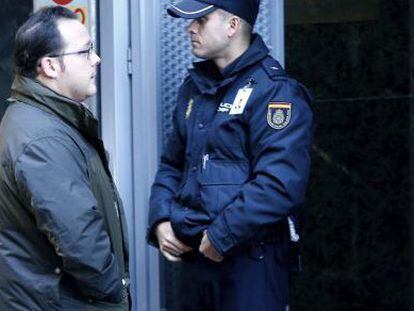 Antonio Sánchez entra a la Audiencia Nacional para declarar ente el juez Eloy Velasco.