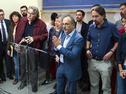 ERC, PDeCAT, Unidos Podemos, Compromís y PNV piden en el Congreso la libertad de los detenidos este miércoles en Cataluña.