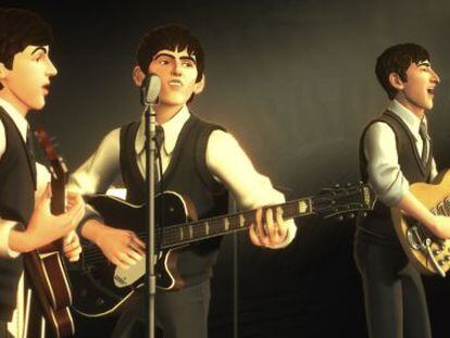 Una instant&aacute;nea del videojuego &#039;The Beatles: Rock Band&#039;.