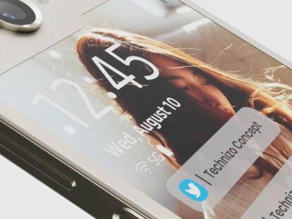 El Samsung Galaxy Z Flip 5 tendrá una pantalla externa más grande, así sería su diseño