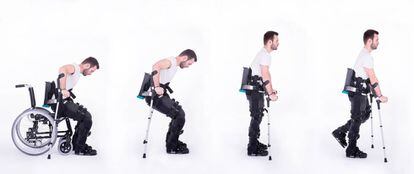 Hank es un exoesqueleto portátil que se acopla al cuerpo para tratar lesiones que afectan a la movilidad del tren inferior.