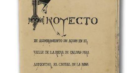 Primera página del proyecto de Antoni Gaudí del 1878.