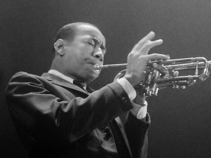 El trompetista Lee Morgan en Ámsterdam, en 1959.