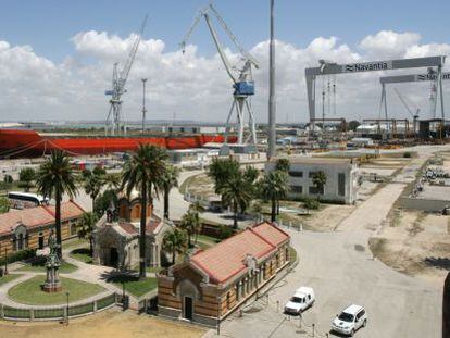 Instalaciones de Navantia en Puerto Real (Cádiz).