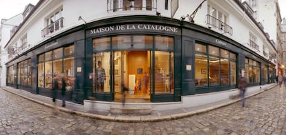La Maison de la Catalogne (a dalt) —des de fa uns anys, tancada—, va ser l’exponent més espectacular de la voluntat de presència catalana a Europa en l’etapa pujolista;