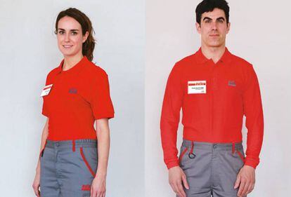 El uniforme reglamentario de la compañía es de pantalón.