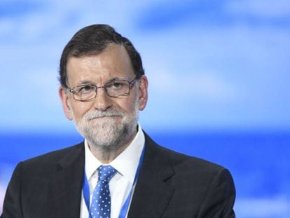Mariano Rajoy, ayer durante el congreso del Partido Popular. 