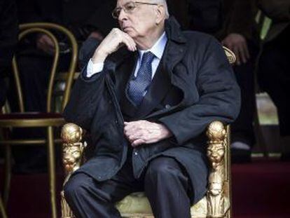 Giorgio Napolitano, durante un acto en Roma, el 24 de marzo pasado.