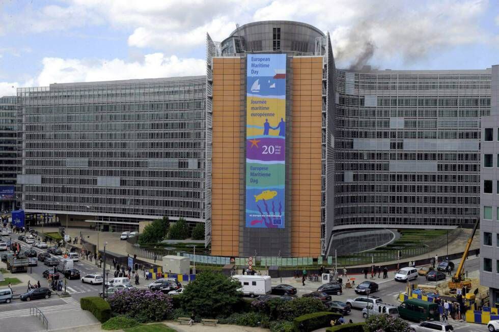 Fachada del edificio 'Berlaymont' de la Comisión Europea en Bruselas.