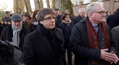 L'expresident Carles Puigdemont, a Bruges.