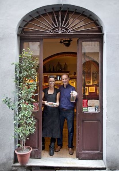 Entrada del restaurante Alfredo e Ada.