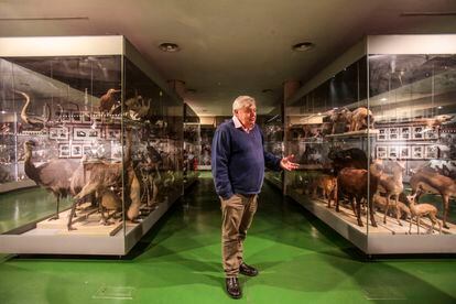 El biólogo Ignacio Doadrio, responsable de las colecciones del Museo Nacional de Ciencias Naturales, fotografiado este jueves.