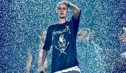 Justin Bieber, en un concierto en Los Ángeles.