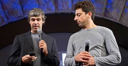 Larry Page y Sergey Brin, cofundadores de Google. 