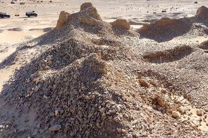 Ruinas de la civilización garamante en el suroeste del país.