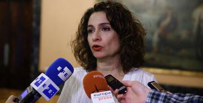 La ministra de Hacienda, María Jesús Montero.