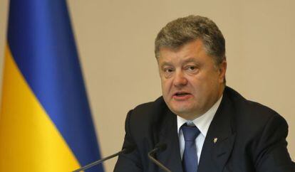 El presidente ucranio, Petr&oacute; Poroshenko, el viernes en Kiev.