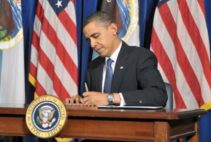 Obama firma ayer, s&aacute;bado, la nueva ley de gastos de defensa