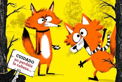 Detalle de la portada de 'Bienvenidos a Grimwood', de Nadia Shireen, editado por Blackie Books.