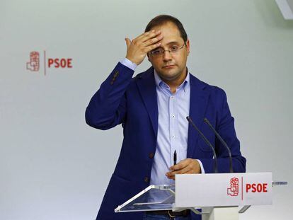 El secretario de Organizaci&oacute;n del PSOE, C&eacute;sar Luena  