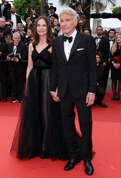 Harrison Ford y Calista Flockhart en Cannes.