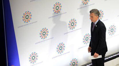 Mauricio Macri participa de la Cumbre sobre refugiados convocada por Barack Obama en Nueva York.