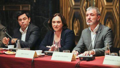 Ada Colau y Jaume Collboni durante el año y medio en que fueron socios de gobierno.