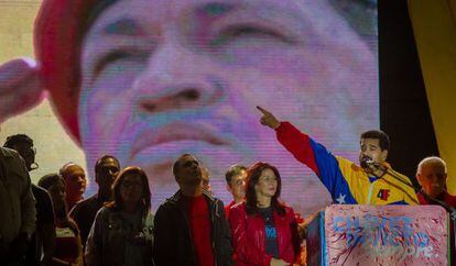 El presidente de venezolano, Nicolás Maduro, en un discurso.