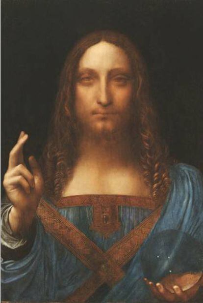 El 'Salvator Mundi', atribuido a da Vinci muestra una ligera divergencia hacia afuera del ojo izquierdo que concordaría con un estrabismo divergente. Pero nada prueba que el modelo del cuadro sea el propio Leonardo.
