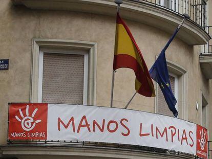 Sede del sindicato Manos Limpias en Madrid. 