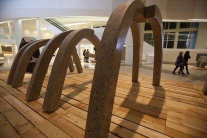 'Leviatán', de Francisco Leiro, una de las obras expuestas en la sección contemporánea de 'Gallaecia Petrea'.