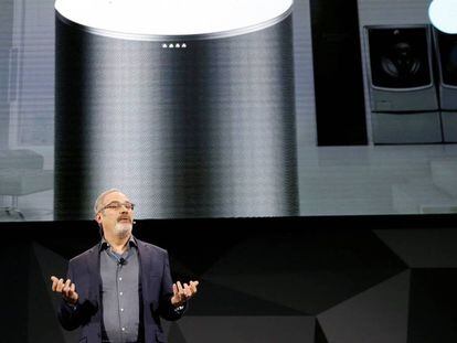 Scott Huffman, vicepresidente de Google, durante su intervención en la ponencia de LG.