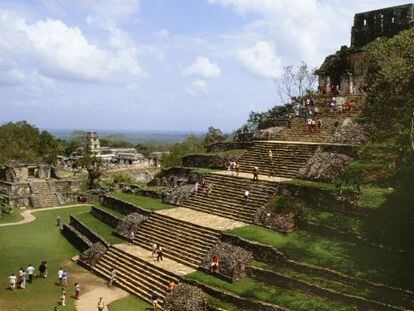 Ruinas de Palenque, en la orilla mexicana del r&iacute;o Usumacinta. 