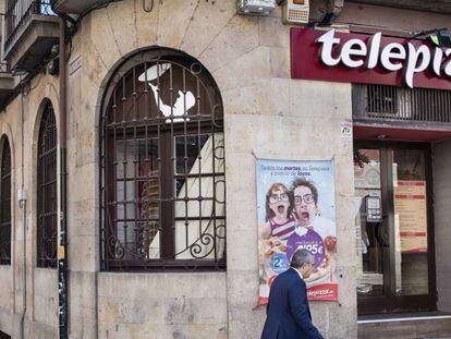 Una tienda de Telepizza en Salamanca. 