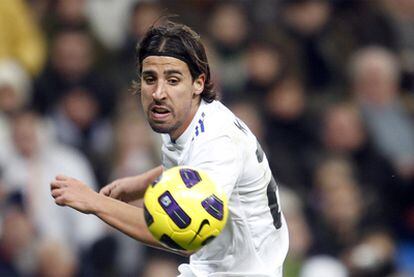 Khedira, en un partido ante el Valencia.