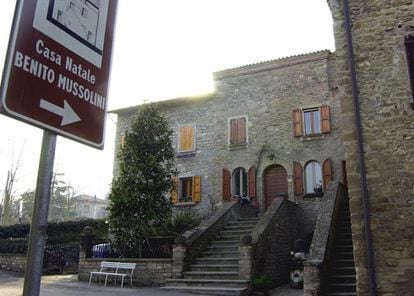 Antiguo hogar del líder fascista Mussolini en Predappio