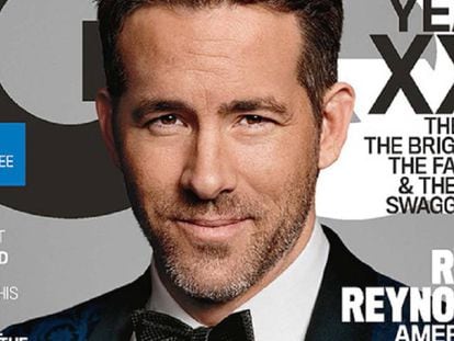 Ryan Reynolds, en la portada de la revista GQ.
