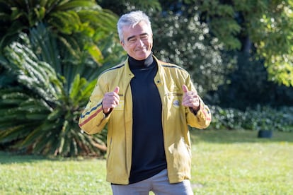 Carles Francino, premio Ondas a la trayectoria profesional, a su llegada al almuerzo previo a la gala.