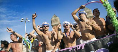 Desfile del Orgullo Gay en Barcelona.